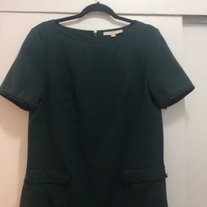 LOFT green shift dress (size 12)